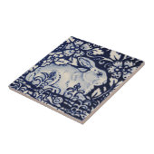 Carreau Blue White Rabal Floral Snail Chinoiserie Cobalt (Côté)