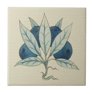Carreau Blueberries William De Morgan