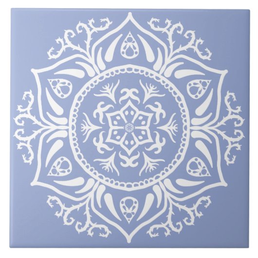 Carreau Blueberry Mandala (Devant)