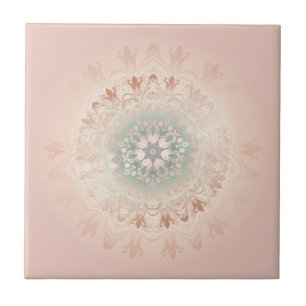 Carreau Blush Mandala Floral Or Rose Gold