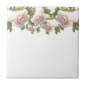 Carreau Blushing Ivory Peach Rose (Devant)