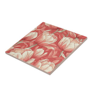 Carreau Boho Art Tulip Carrelage En Céramique Pour Un Inté