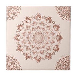 Carreau Boho Chic Mandala Moderne Accent Neutre