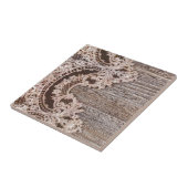 Carreau boho chic Rustique Western Country Grange dentelle (Côté)