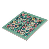 Carreau Boho Crânes de Sucre (Côté)