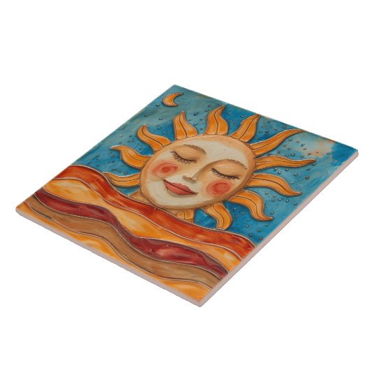 Carreau Boho Desert Sun (Côté)