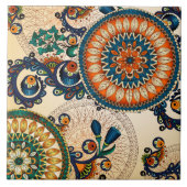 Carreau Boho Funky Retro tendance Motif Abstrait (Devant)