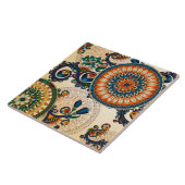 Carreau Boho Funky Retro tendance Motif Abstrait (Côté)