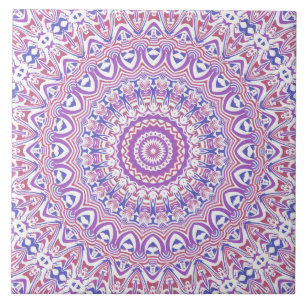 Carreau Boho Hippie Funky Groovy Bohémien Kaléidoscope