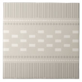 Carreau Boho Lignes Scandinaves Points Taupe (Devant)