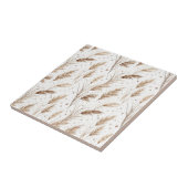 Carreau Boho Pampas Grass Beige Brown Star Pattern (1) (Côté)