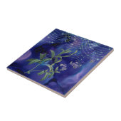 Carreau Boho Purple Vert Lumières Florales (Côté)