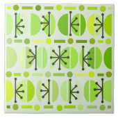 Carreau Boho Retro Bowls Lines Chartreuse (Devant)