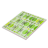 Carreau Boho Retro Bowls Lines Chartreuse (Côté)