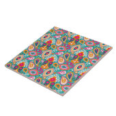 Carreau Boho Retro des années 60 les années 70 (Côté)