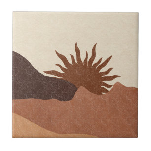 Carreau Boho Terracotta Bisque Désert Sun Mounts