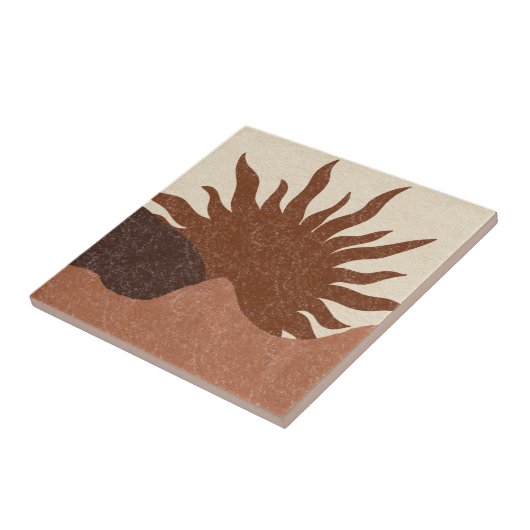 Carreau Boho Terracotta Désert Soleil (Côté)