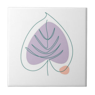 Carreau Boho Zen Little Lilac Leaf