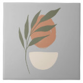 Carreau Boho Zen minimaliste Botanique (Devant)