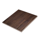 Carreau Bois Brown foncé rustique clôture en bois Style ch (Côté)