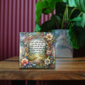 Carreau Bois Floral Avec John Inspirationnel 14:6 Verse