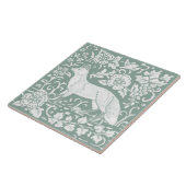 Carreau Bois Renard Sage Vert Floral Nature Design (Côté)