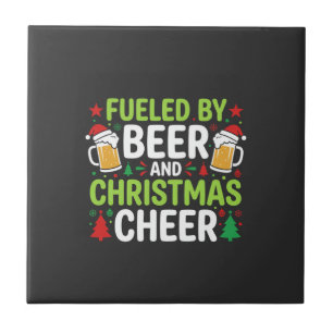 Carreau Boisson de Noël de bière vecteur de vacances