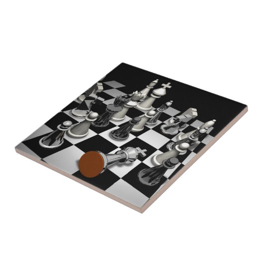 Carreau Boîte de conservation des échecs (Côté)