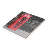 Carreau Boîte de Phonebox Rouge Londres (Côté)