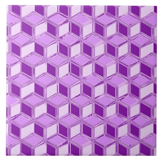 Carreau Boîtes Chrome 3-d - violet violet (Devant)