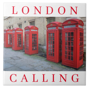 Carreau Boîtes téléphoniques de Londres en céramique
