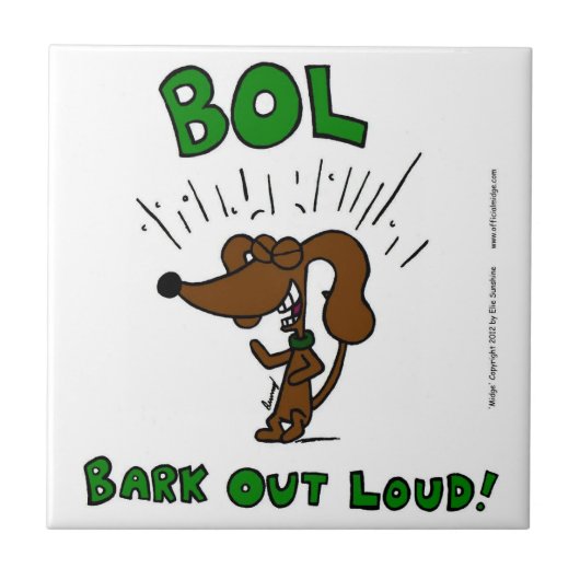 Carreau "BOL : BARRE OUT LOUD" (Devant)