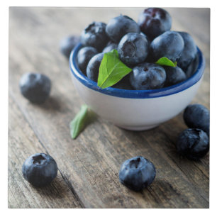 Carreau Bol de bleuets frais