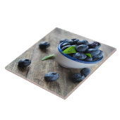 Carreau Bol de bleuets frais (Côté)