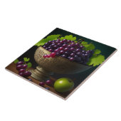 Carreau Bol de vignes Impression de tuiles (Côté)