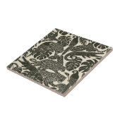 Carreau Bold Black and Cream Tropical Jungle Animals (Côté)