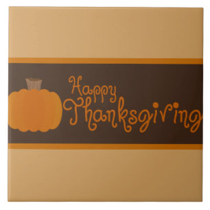 Carreau Bon thanksgiving Citrouille d'automne