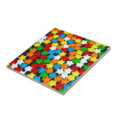 Carreau Bonbons colorés étoiles motif (Côté)