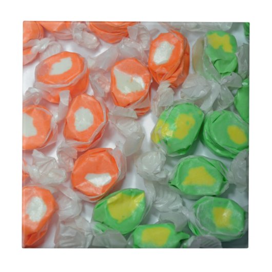 Carreau Bonbons taffants vert et orange (Devant)