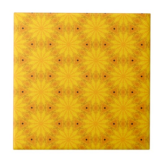 Carreau Bonheur Jaune Boho (Devant)
