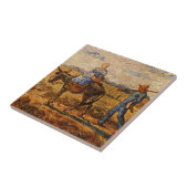 Carreau Bonjour, Couple paysan par Vincent van Gogh (Côté)