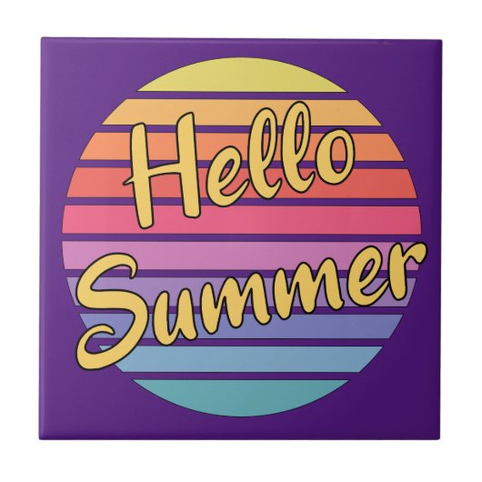 Carreau Bonjour été (Devant)