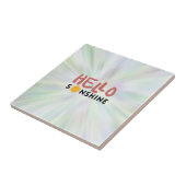 Carreau Bonjour Sonshine, Sun Rays, Vues d'été (Côté)