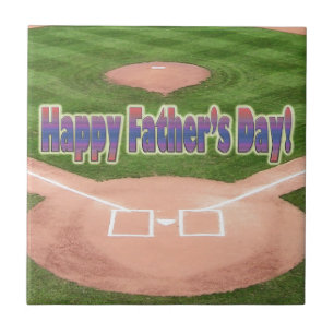 Carreau Bonne Fête des pères de baseball