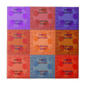 Carreau Bonne journée et meilleur Night Pop Art Imprimer (Devant)