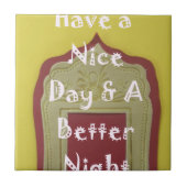 Carreau Bonne journée et une meilleure nuit d'art encadré (Devant)