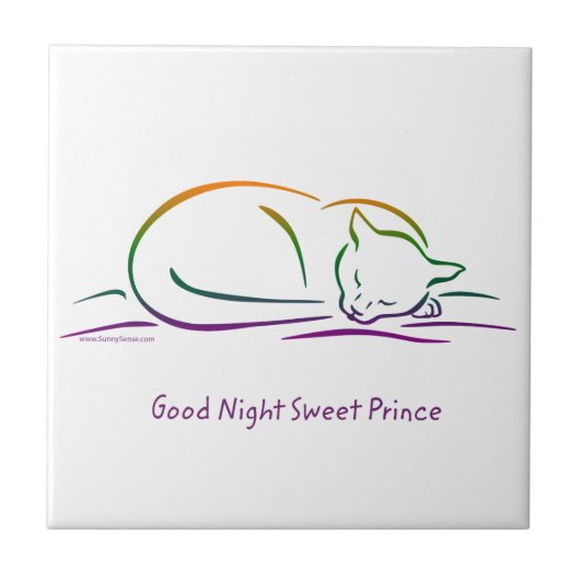 Carreau Bonne Nuit Doux Prince (Chat) (Devant)