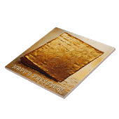Carreau Bonne Pâque ! Golden Matzah (Côté)