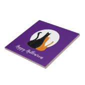 Carreau Bonne Pleine lune des chats d'Halloween (Côté)