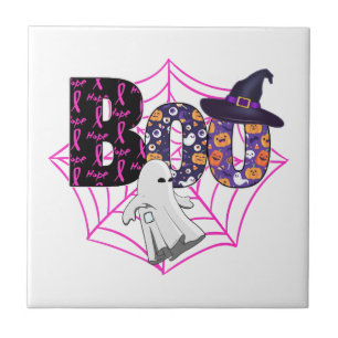 Carreau Boo Halloween octobre rose